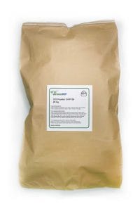 Brown 25kg bag containing VCI masterbatch powder, used to produce VCI film, a corrosion inhibitor for metal protection, preventing rust and corrosion.