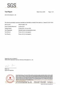 Test report by SGS testing VCI Film of Nitrosamine.